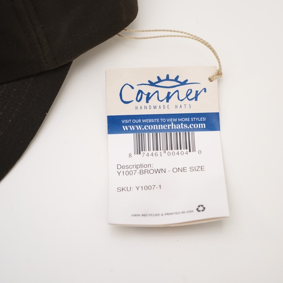 NWT Waterproof Oilskin Cotton Baseball Cap - Handmade - Black - Picture 8 of 15